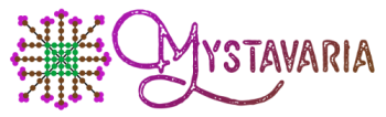 Mystavaria MUD - text based RPG logo.